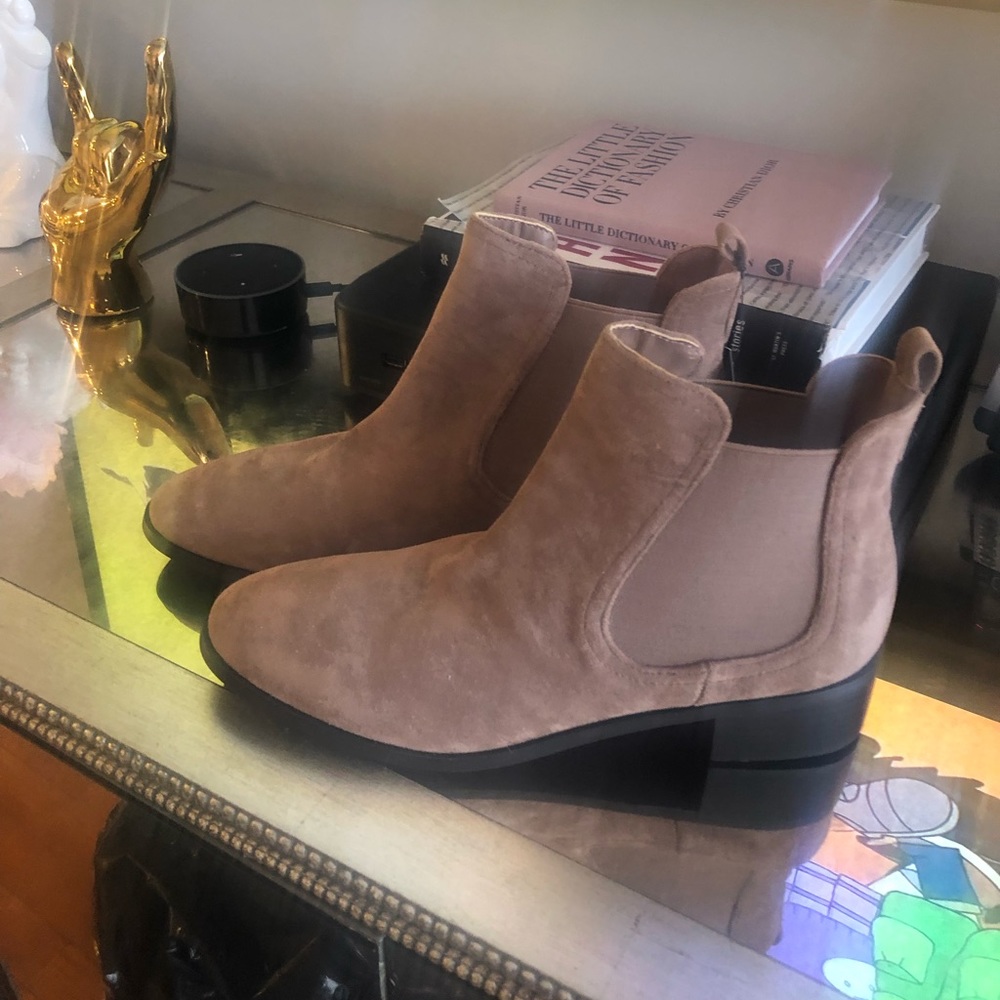 Suede booties